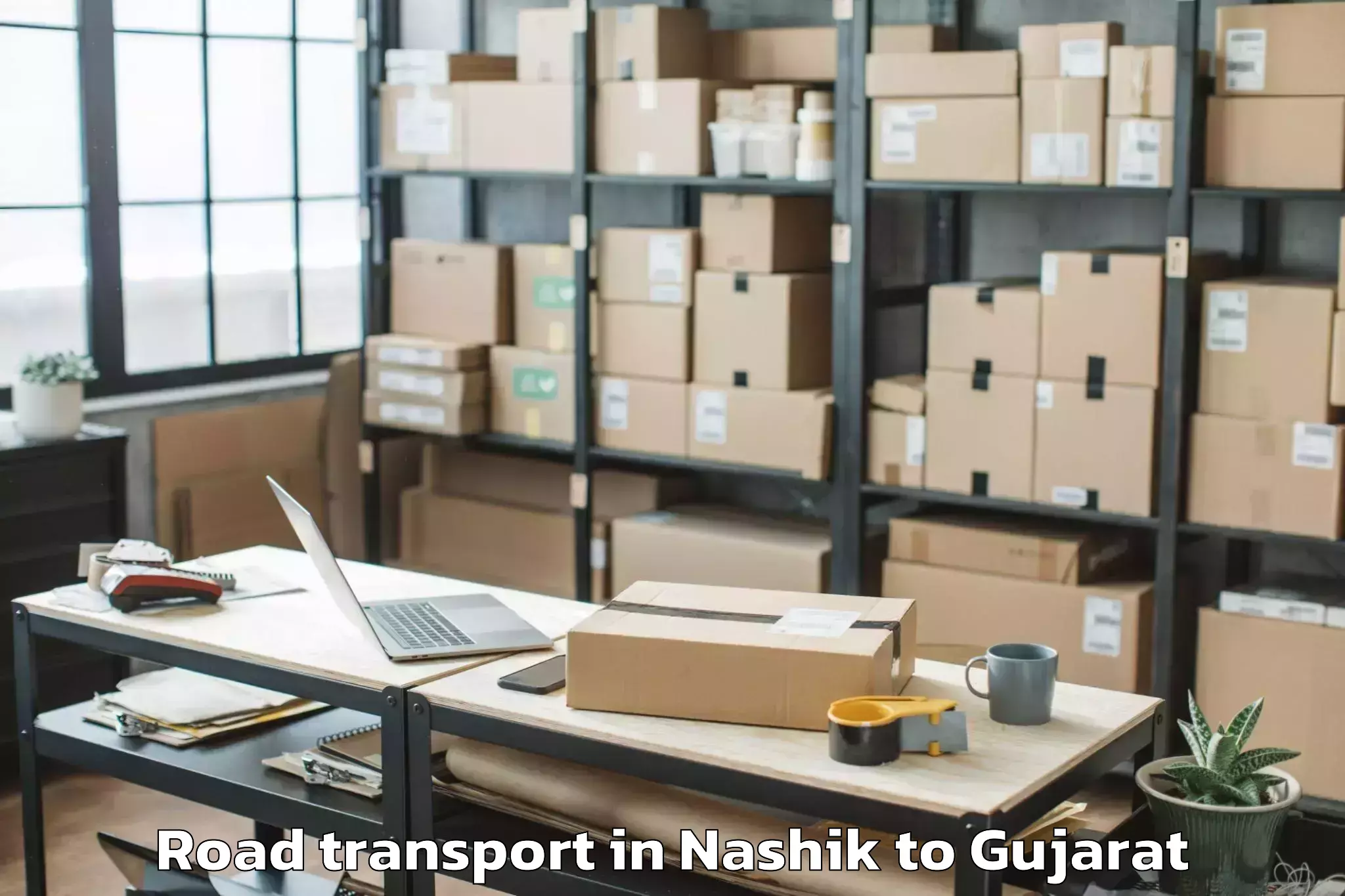 Get Nashik to Karjan Road Transport